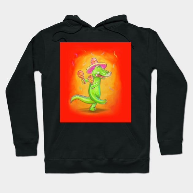 Happy Crocodile Hoodie by Kfirwz